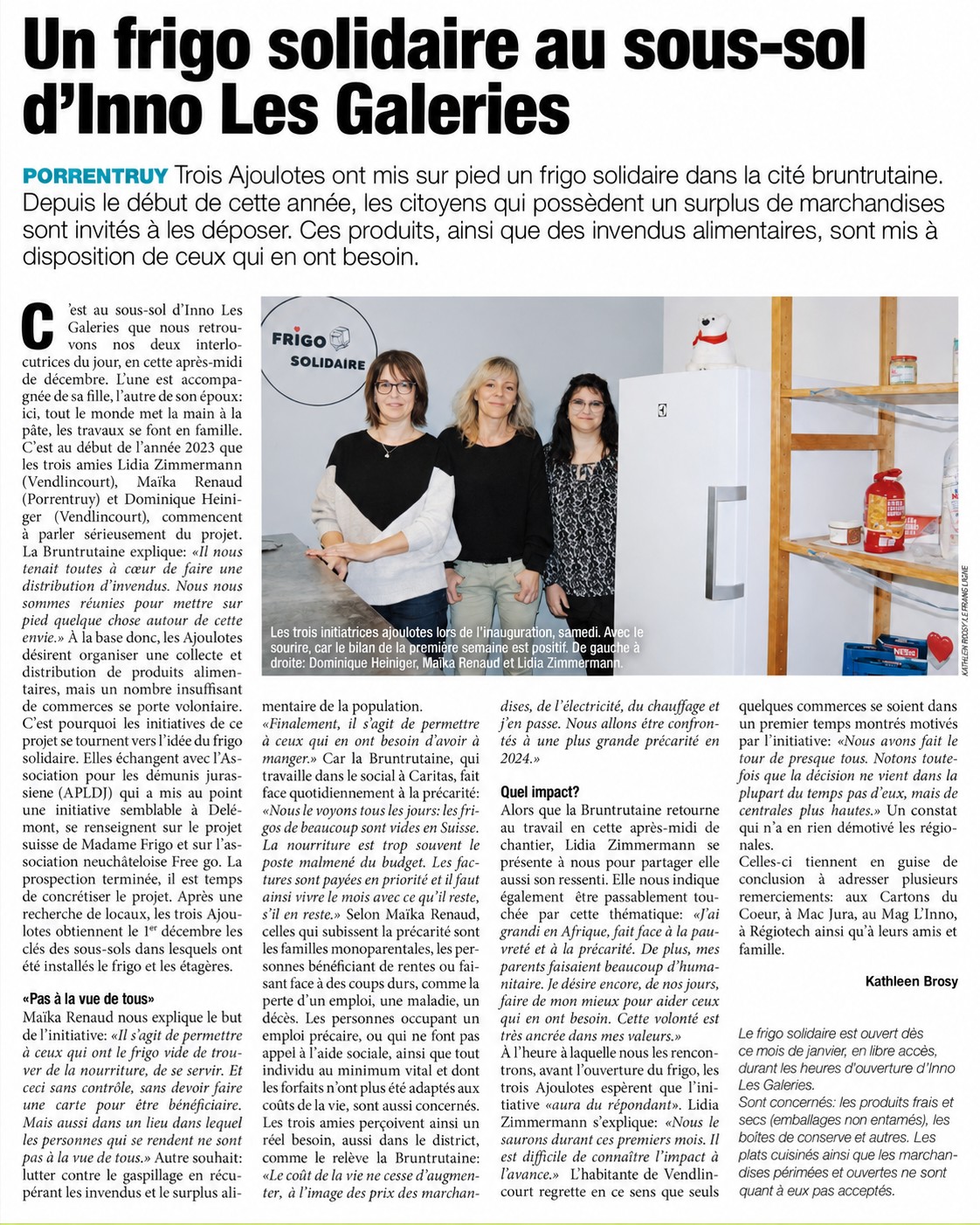 L'Ajoie // Janvier 2024